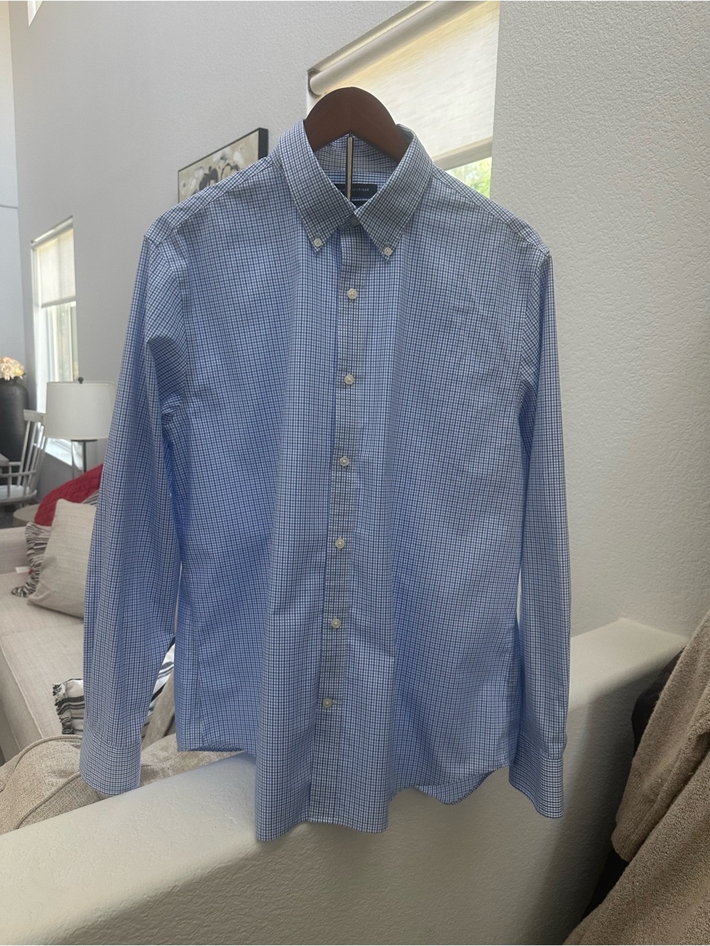 Tommy Hilfiger TH Flex Slim Fit Stretch Dress Shirt – Size Large (16.5 34/35)